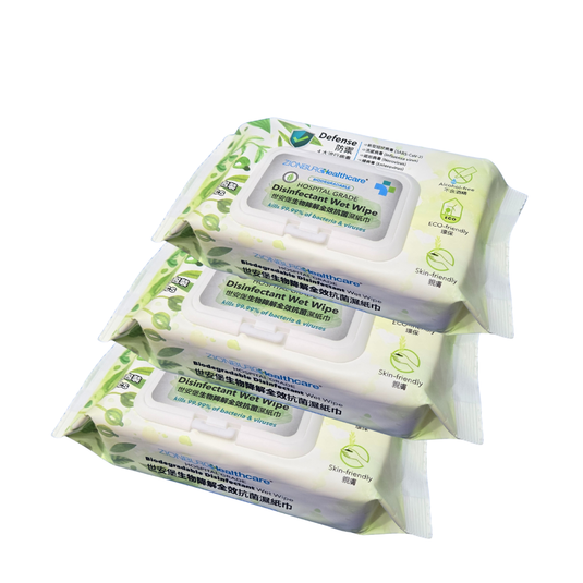 Hospital Grade Biodegradable Wet Tissue (80 pcs x 3 pack) – Zionburg