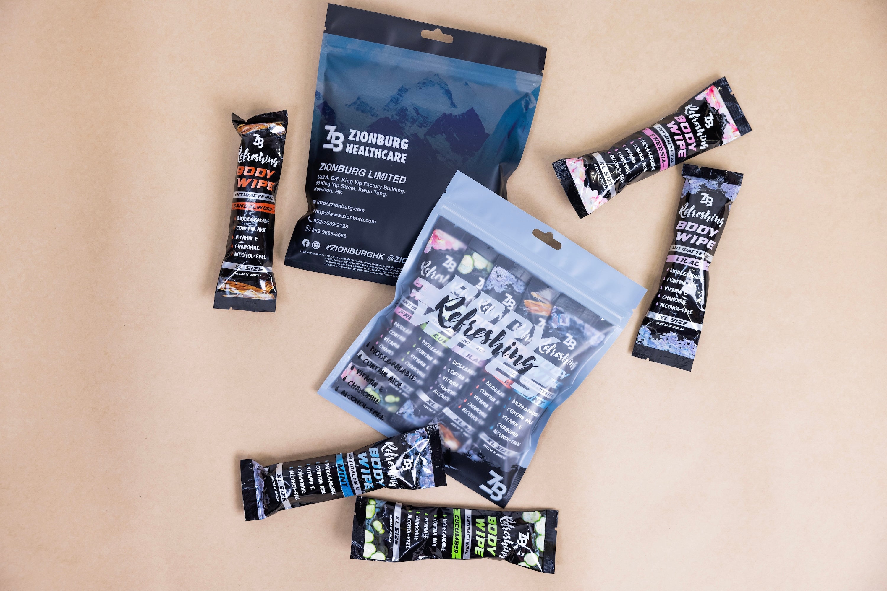 ZB Biodegradable Refreshing Body Wipes ($138 for 5 packs)