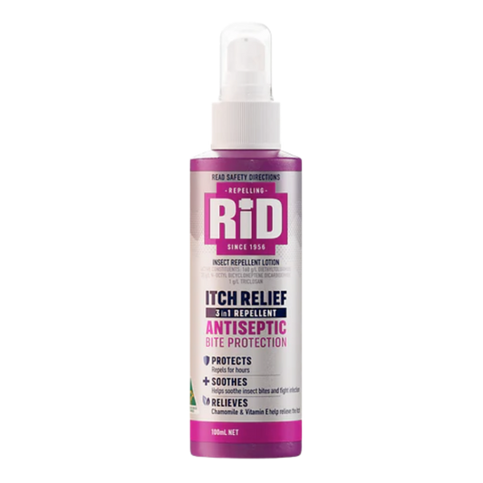 RiD Itch Relief Antiseptic Bite Protection Lotion 3in1