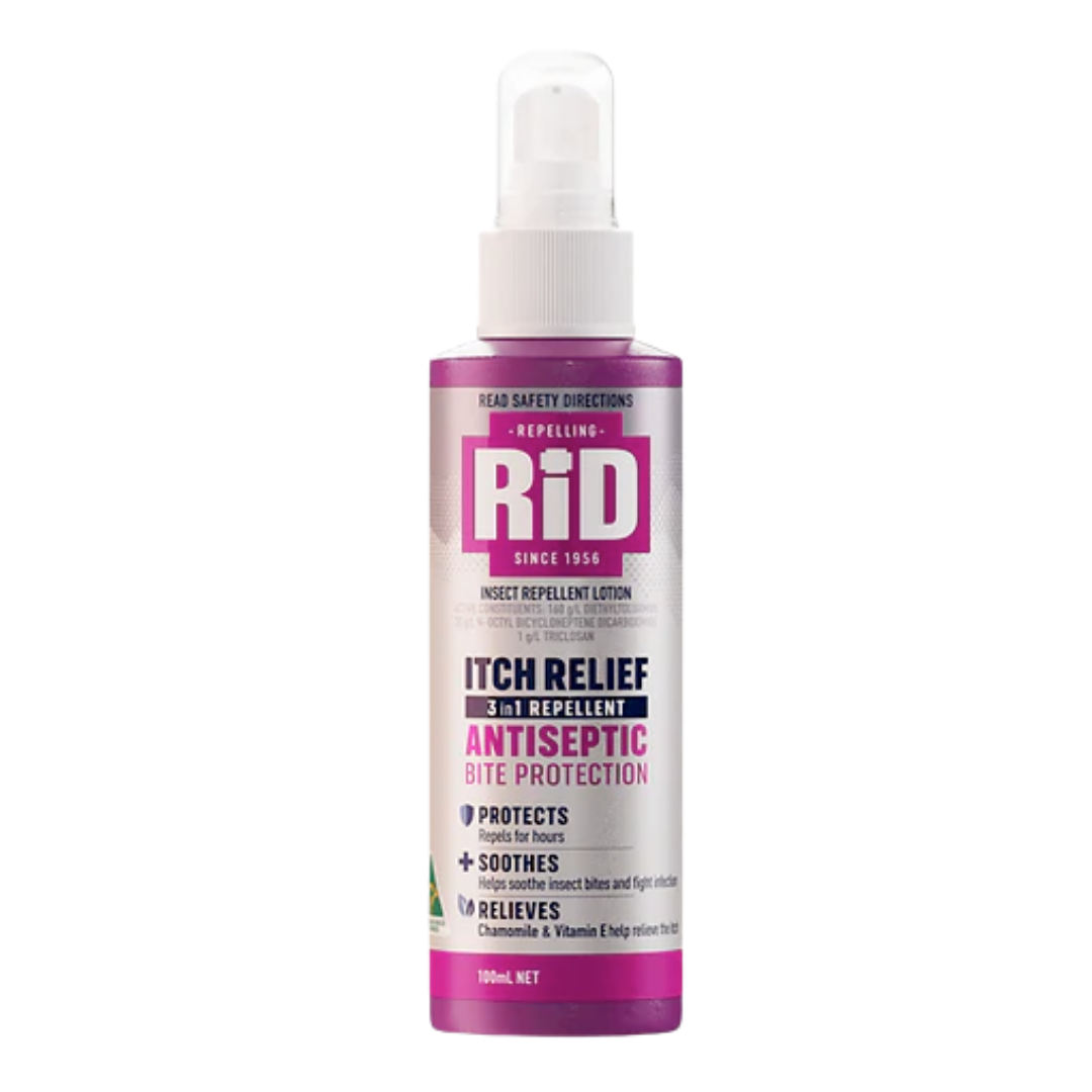 RiD Itch Relief Antiseptic Bite Protection Lotion 3in1